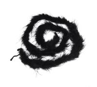 Boa en plumes d'autruche 2 m Châle de luxe pour déguisement et accessoires de mariage - Écharpe douce en plume rouge (noir)