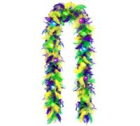 Boa en plumes de 1,8 m pour fête, costume d'Halloween, sapin de Noël et décoration de la maison