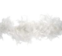 Trimits Boa en plumes de marabout, Blanc, 1,8 metre x 12 cm