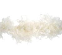 Boa en plumes de marabout: 1,8 mx 12 cm: crème