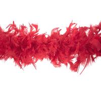 Trimits Boa en plumes de marabout, Rouge, 1,8 metre x 12 cm