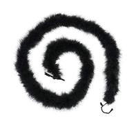 Boa en plumes de marabout 182,9 cm de long pour loisirs créatifs, décoration d'intérieur, 22 g - noir -
