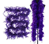 Boa en plumes multicolore, moelleux, boa en plumes, léger, moelleux, rose, pour petites feuilles, boa en plumes, multicolore, fait à la main, pour danse, décoration, costume, Halloween, mariage