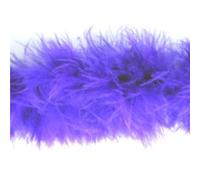 Boa fin, violet, en plumes marabout Impex, au mètre