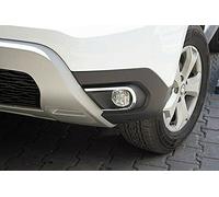 Boa Line Kit de protection pour feux de brouillard et déflecteur d'échappement Chromé Compatible avec Dacia Duster 2018 +