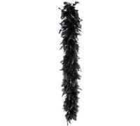 Boland Boa à plumes 52674 – Environ 180 cm – Noir et argenté – Taille unique