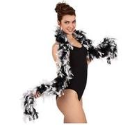Boa plumes noir et blanc G