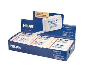 BoÃ®te 12 gommes Professionnel Milan Soft412M Blanc TU