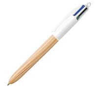BoÃ®te de 12 Stylos 4 couleurs BIC Wood Marron TU