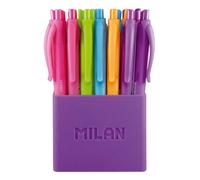 BoÃ®te de 24 stylos Ã bille Milan Touch Colours Multicolore TU