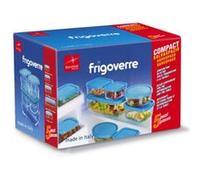 Generique Boîte de conservation en verre FRIGOVERRE - Couvercle bleu - Lot de 5 pièces