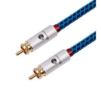 BOAACOUSTIC Câble numérique coaxial RCA pour caisson de basses - Câble coaxial numérique 75 Ohm S/PDIF - Pour caisson de basses, récepteur AV, amplificateur, home cinéma, 1 m
