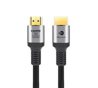 BOAACOUSTIC JIB Câble HDMI 2.1 audiophile, 8K Ultra HD 48Gbps Haute Vitesse 8K60 4K120 144Hz RTX 3080 eARC HDR10 4:4:4 HDCP 2.2&2.3 Dolby Compatible avec Fire TV/Roku TV/PS5/Samsung/Sony/LG 1m