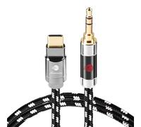 BOAACOUSTIC JIB Câble USB C vers 3,5mm Jack,S-OCC Type C vers Auxiliaire Prise Jack, DAC Audio Cable Aux Voiture Stéréo Audio Compatible avec Iphone 15 Iphone 16 Huawei P40/P30-3.0M