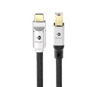 BOAACOUSTIC JIB Câble USB C vers B Hi-end Audiophile,Cable Audio DAC USB B vers C High Speed décodeur OTG HIFI 1M