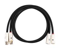 BOAACOUSTIC JIB Câble XLR Audiophile, Cable XLR symétriques de qualité supérieure Professionnel 4N OFC Male vers Female 3 PIN Compatible avec CD, amplificateur (1.5M,2 Cables)