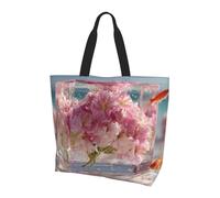 BOAIHH Beneath the Cherry Blossoms Sac à bandoulière léger pour femme Grande capacité Sac de courses à bandoulière pour un usage quotidien et le travail