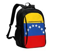 BOAIHH Drapeau du Venezuela Sac à dos grande capacité avec compartiment indépendant pour soulager la pression