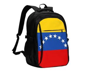 BOAIHH Drapeau du Venezuela Sac à dos grande capacité avec compartiment indépendant pour soulager la pression