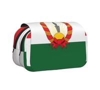 BOAIHH Flag of Mahabad Trousse à stylos double coque avec impression pleine largeur Convient pour les croquis, les voyages et l'école