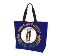 BOAIHH Kentucky State Flag Sac à bandoulière léger pour femme Grande capacité Sac de courses à bandoulière pour un usage quotidien et le travail