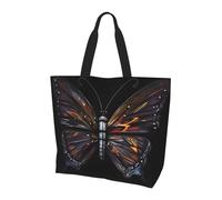 BOAIHH Mystery Butterfly Sac à bandoulière léger pour femme Grande capacité Sac de courses à bandoulière pour un usage quotidien et le travail