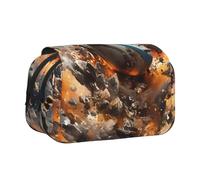 BOAIHH Rugby on Fire Trousse à double clapet pour esquisses, voyages et école