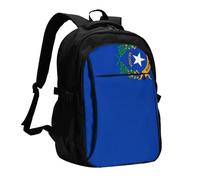 BOAIHH Sac à dos de grande capacité avec compartiment indépendant pour ordinateur Motif drapeau de l'État du Nevada