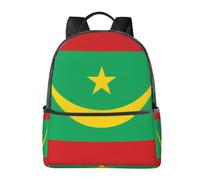 BOAIHH Sac à dos polyvalent avec drapeau de la Mauritanie - Léger et confortable - Convient pour les voyages scolaires et les trajets quotidiens