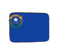 BOAIHH Sac d'ordinateur léger, motif exquis imprimé drapeau de l'État du Nevada, adapté pour les voyages d'affaires, le travail, les trajets, Noir , 17 inch