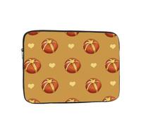 BOAIHH Sac d'ordinateur léger, motif exquis imprimé pain beurré, adapté pour les voyages d'affaires, le travail, les trajets, Noir , 13 inch