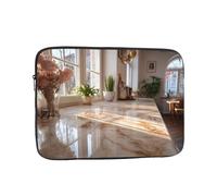 BOAIHH Sac d'ordinateur léger, motif imprimé exquis de pièce vide, adapté pour les voyages d'affaires, le travail, les trajets, Noir , 17 inch