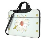 BOAIHH Sac léger pour ordinateur portable avec imprimé camélia tendance en fleur beau et simple pour les voyages d'affaires au bureau, Noir , 13 inch