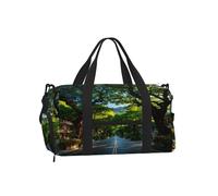 BOAIHH Street In The Early Morning Sac à bandoulière élégant et durable pour utilisation en extérieur