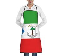 BOAIHH Tablier multifonction avec drapeau de la Guinée équatoriale - Protection confortable et résistant à l'huile - Convient pour divers lieux de restauration
