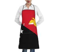 BOAIHH Tablier multifonctionnel Drapeau de Papouasie-Nouvelle-Guinée Confortable Protection et Résistant à l'huile Convient pour divers lieux de restauration