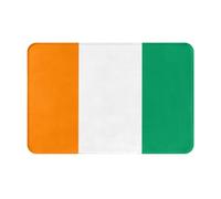 BOAIHH Tapis de sol antidérapant Motif drapeau de la Côte d'Ivoire Décoration élégante pour la cuisine, la salle de bain et la buanderie