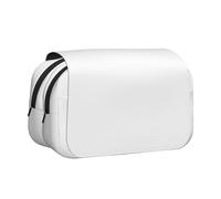 BOAIHH Trousse à stylos à double coque blanche de couleur unie, impression pleine largeur, adaptée pour les croquis, les voyages et l'école