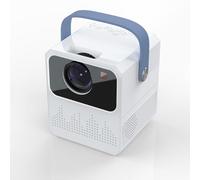 Boannice Projecteur Portable, Wifi6 Bluetooth 5.0, Commande Vocale Intelligente AI, Projecteur de CinéMa Maison pour TéLéPhone Portable/Clé TV/HDMI/USB/PC