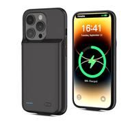 BOANV [6800mAh] Boîtier de Batterie pour iPhone 14 Pro, Nouveau boîtier de Charge Rechargeable Haute capacité, Housse de Protection Portable pour iPhone 14 Pro (1 Pack)