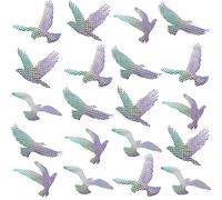Boao 20 Pièces Autocollants d'Alerte Anti-Collision Autocollants de Fenêtre Anti-Oiseaux pour Empêchement d’Impact d'Oiseau Gens sur Verre Fenêtre, 5 Styles