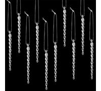 BOAO 30 Pièces Glaçon Plastique Ornements de Noël de Glaçon en Plastique Torsadé Décorations de Glaçon de Spain de Noël et Fête de Mariage Vacances Suspendues