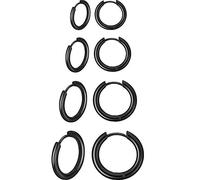 Boao 4 Paires Boucles d'Oreilles Titane