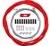 Boao 4 Pièces Kit Câble de Frein Universel pour Vtt Route, Rouge