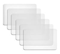 BOAO 6 Pièces Sets de Table Transparents Sets de Table en Plastique Lavables 40 x 30 cm faciles à Nettoyer Résistant à la Chaleur Antidérapant pour Salle à Manger, Cuisine, Restaurant