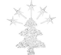 BOAO Lot de 100 Ampoules de Rechange en céramique pour Sapin de Noël en céramique (4,7 mm de diamètre, Transparent)