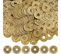 Boao Lot de 100 pièces chinoises Feng Shui/I-Ching pour Nouvel An chinois, pour ornement ou porte-bonheur de richesse et de chance, Ø 2 cm