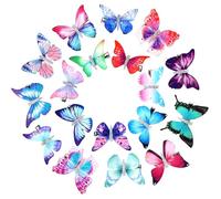 Boao Lot de 18 barrettes à cheveux en forme de papillon à paillettes pour adolescentes et femmes, accessoires de cheveux, loisirs créatifs, mariage et rentrée scolaire (brillant)