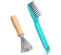 Boao Lot de 2 brosses à cheveux - Outil de nettoyage - Brosse de nettoyage - Brosse à cheveux - Mini brosse à cheveux pour enlever la poussière des cheveux - Utilisation à la maison et en salon (vert,