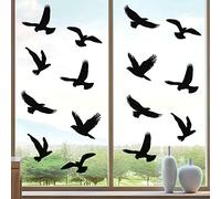 Boao Lot de 20 Autocollants de fenêtre Anti-Collision en Forme d'oiseau pour empêcher Les Gens et Les Oiseaux de Frapper sur la vitre